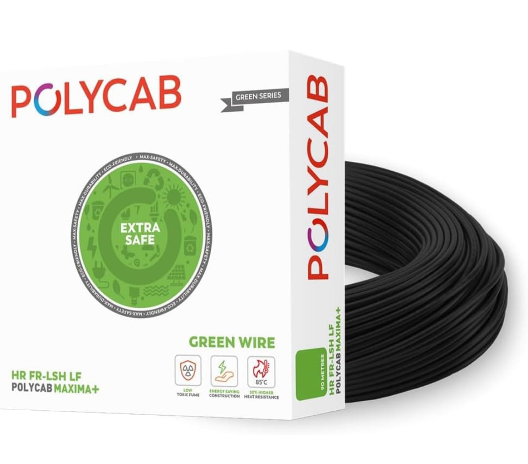 Polycab Maxima plus 90m [0.75 sq. mm, Black]